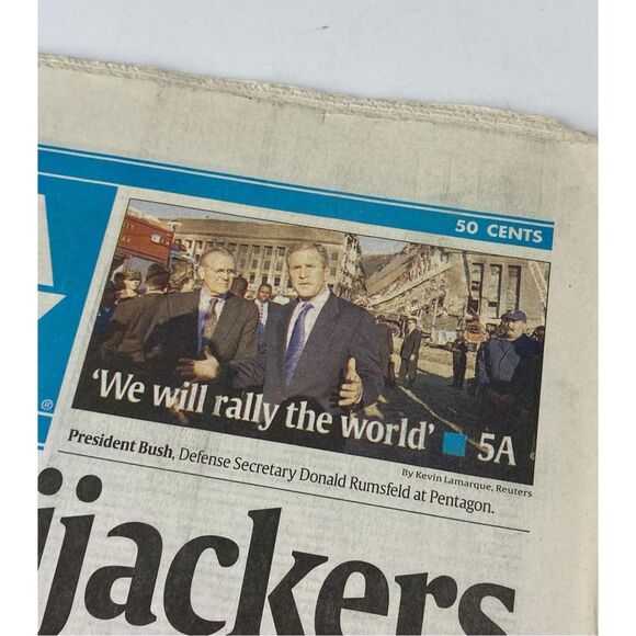 USA Today 9/11 FBI Identifies Hijackers Complete Newspaper September 13, 2001 CZ - Picture 3 of 4